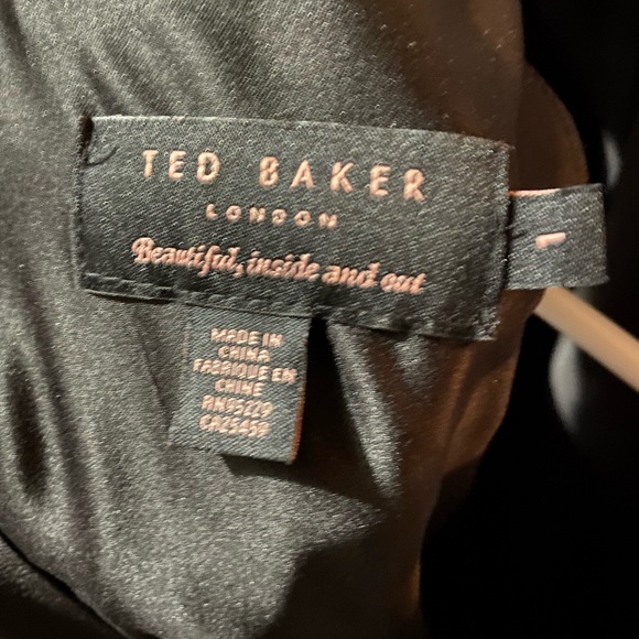 Black Formal Ted Baker Dress, size 1 - Picture 2 of 3